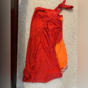 Anthropologie hutch maxi skirt. Wrap skirt. Size extra small. Red and orange